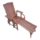 Chaise longue rotin 1900