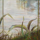Post-impressionist painted screen by Charles Frechon, France, 1894