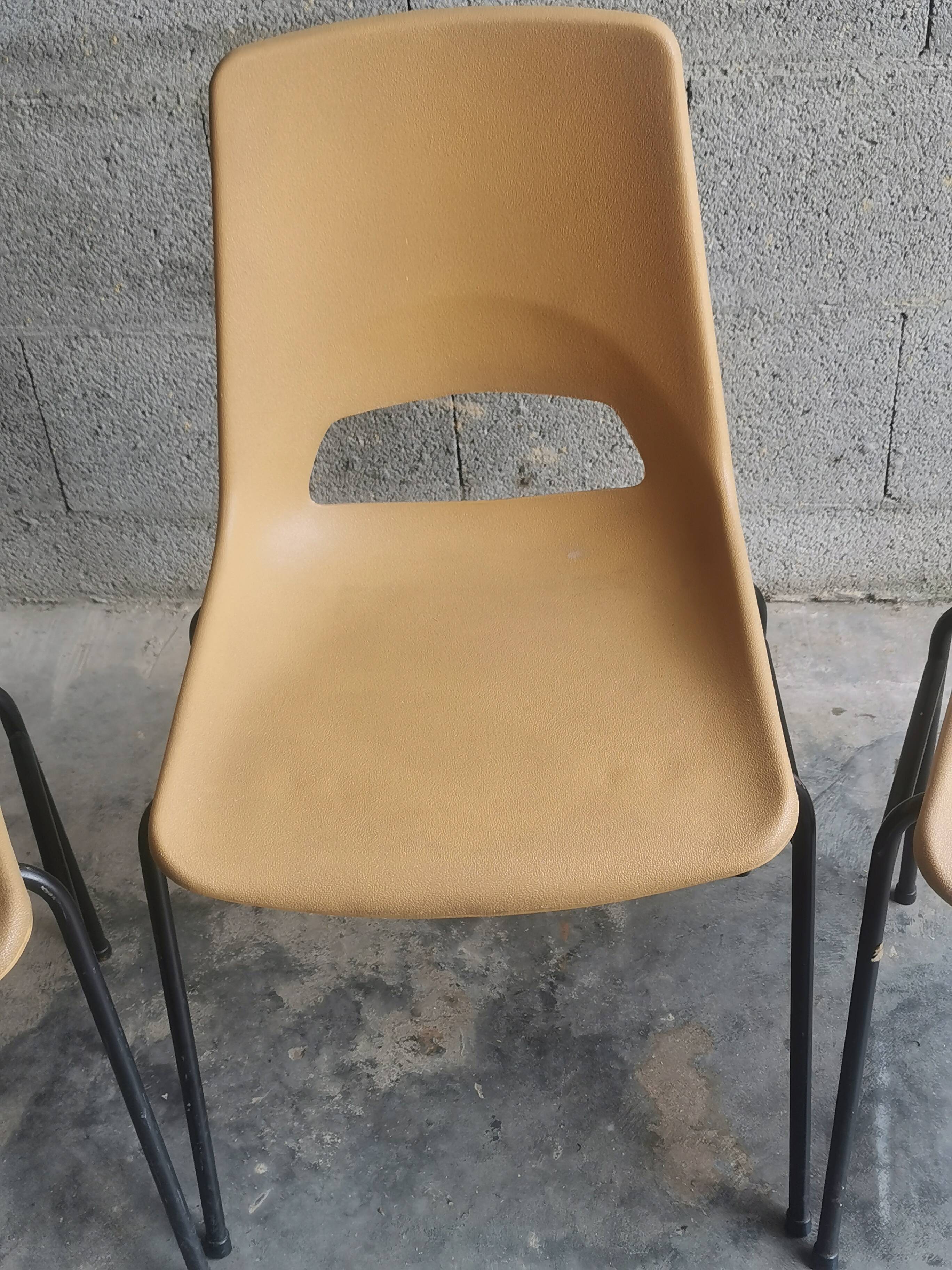 Set of 3 vintage “grofillex” chairs