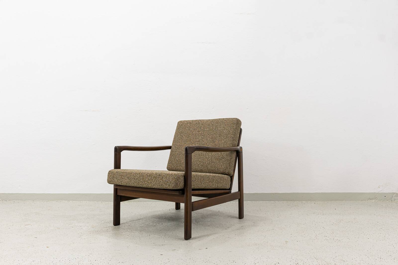 Fauteuil des années 60 par Zenon Bączyk, Pologne.