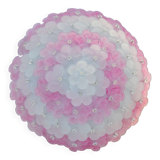 Elegant Murano ceiling light pink flower by Seguso for Venini, Italy