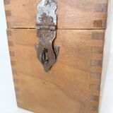 Old wooden library card box