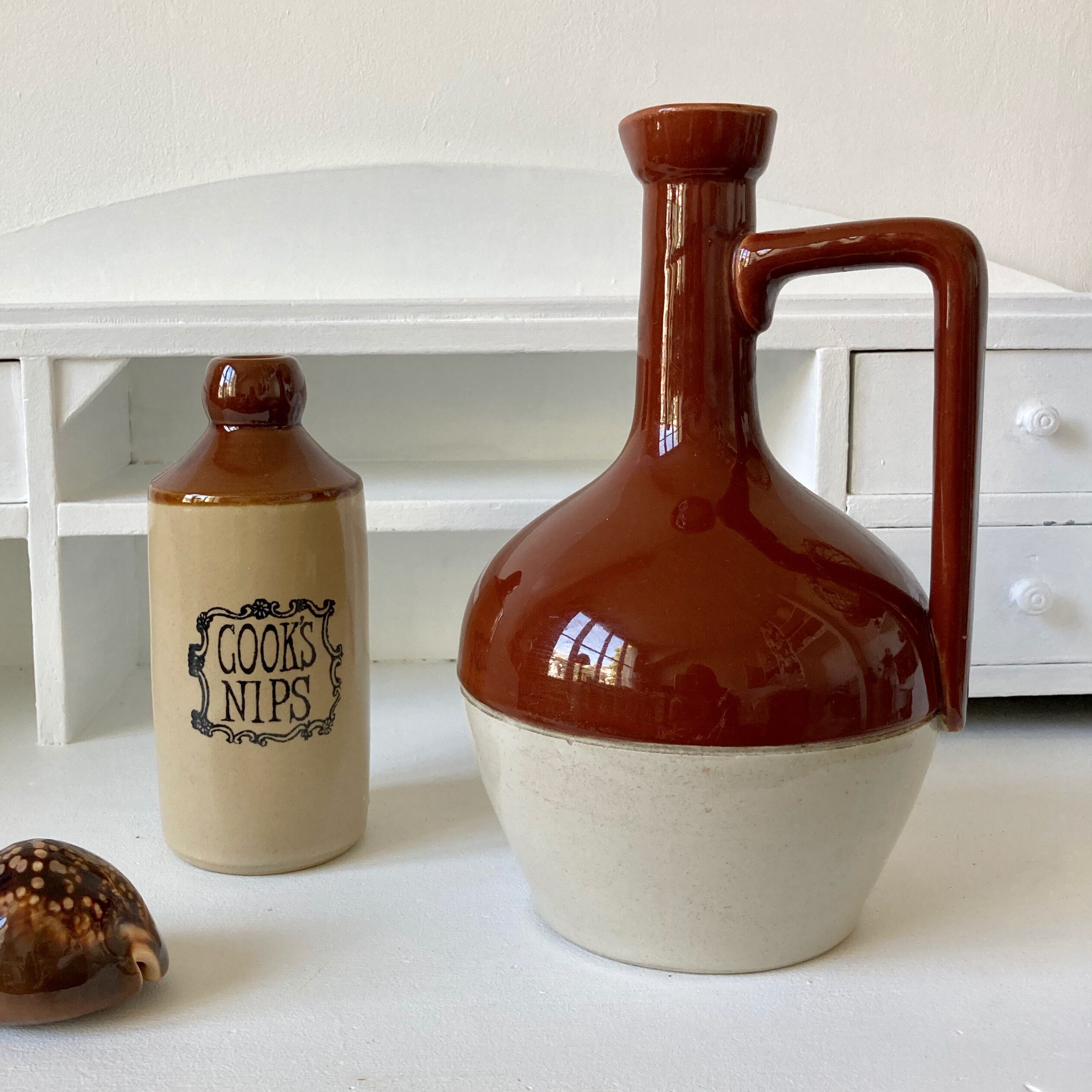 Old sandstone bottles