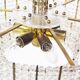 Vintage chandelier by Emil Stejnar for Rupert Nikoll Austria 1960's