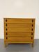 Vintage chest of drawers with 5 drawers in light wood, French design from the 60s/70s.