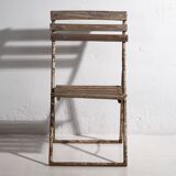 Antique folding garden chairs (c.1920). Set of 2 pieces.