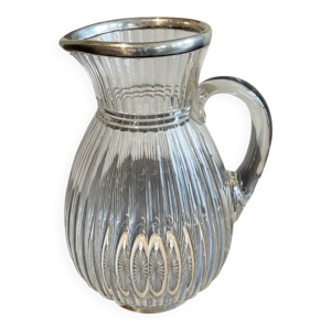 Pichet cristal argent