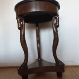 Empire style ceremonial table with mahogany swans