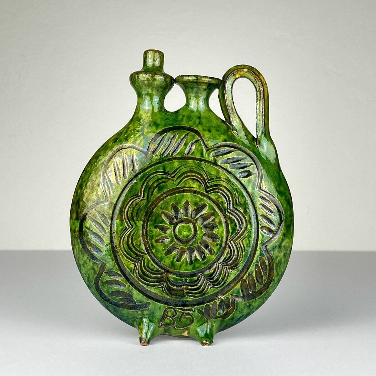 Vintage ceramic bottle by Velimir Dordevic, 1970s