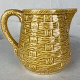 Sarreguemines ocher pitcher