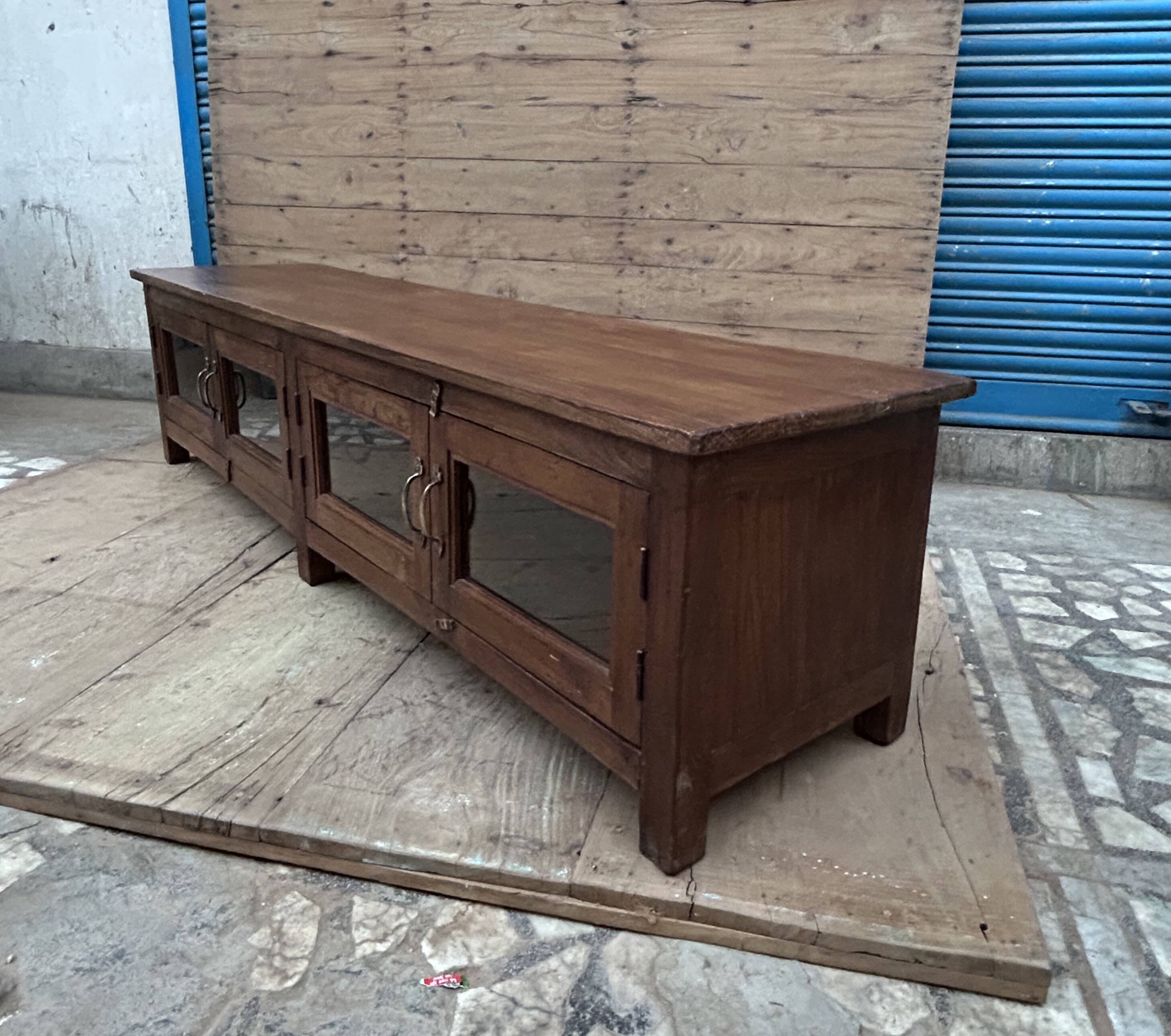 Buffet TV low unit in Burmese teak