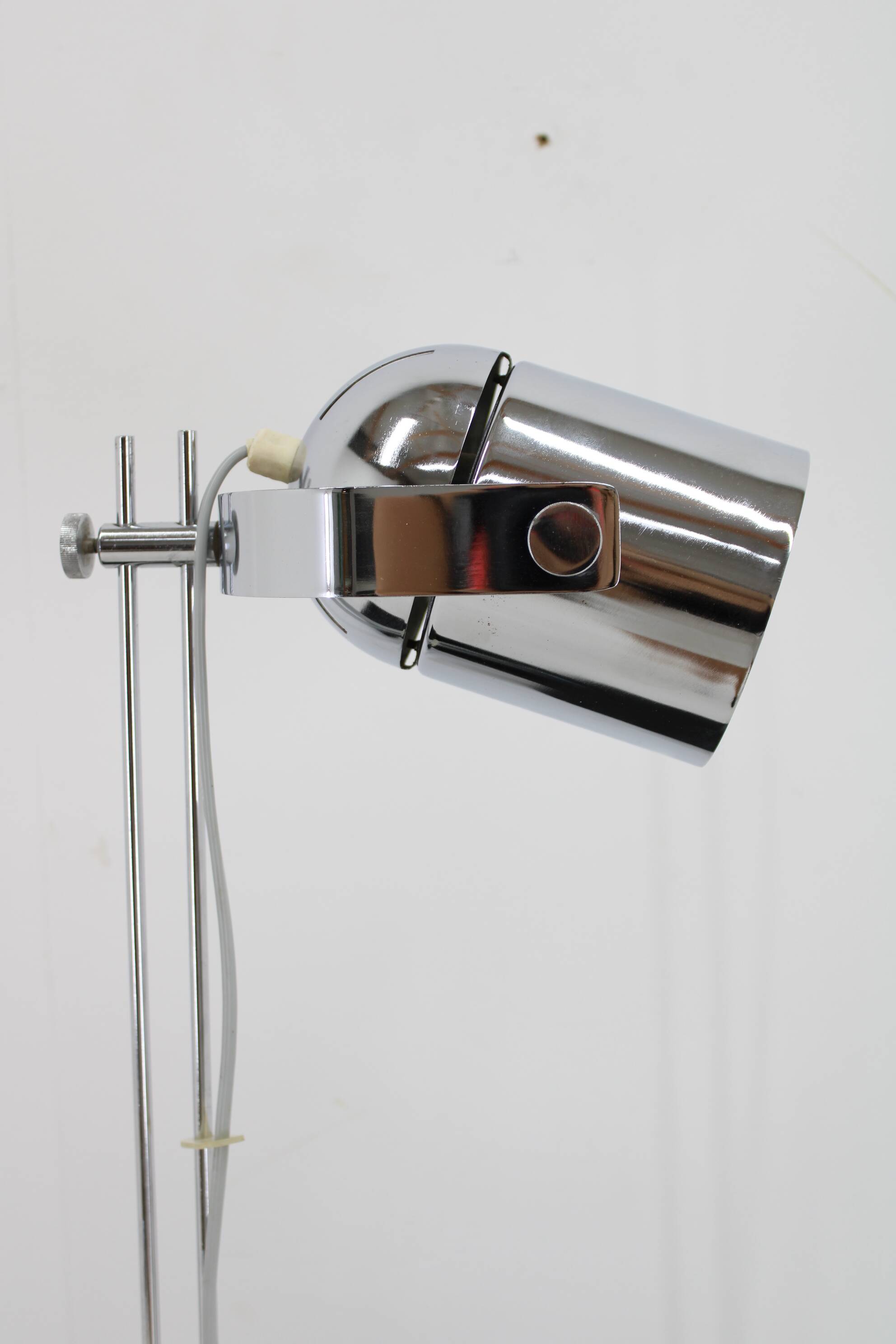 1970s Stanislav Indra Chrome Plated Table Lamp, Czechoslovakia