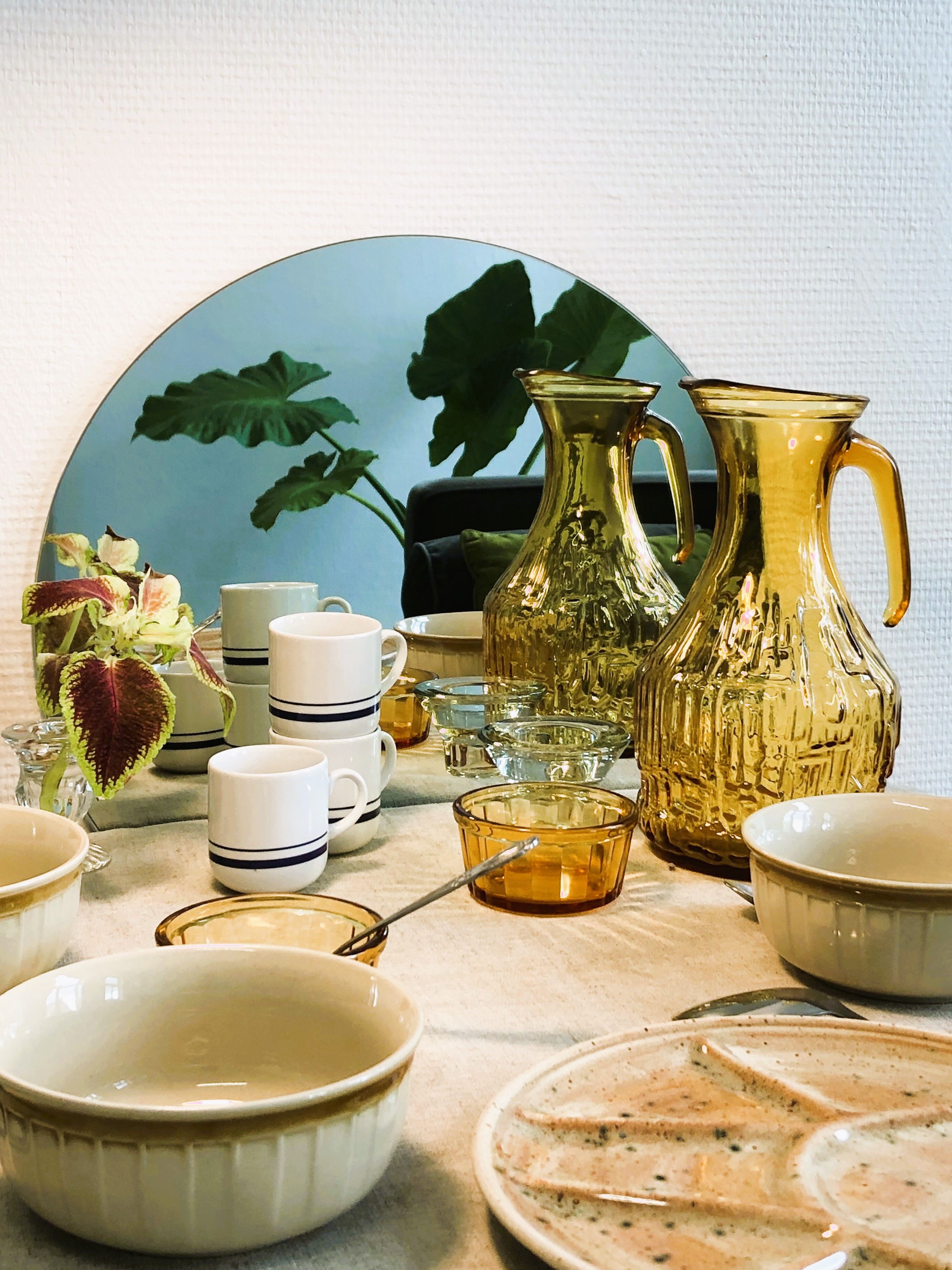 6 cups 'Total' vintage retro