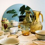 6 cups 'Total' vintage retro