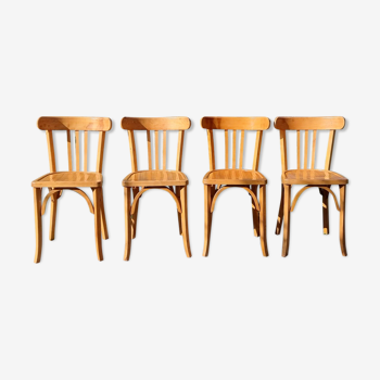 4 chaises bistrot années 50-60