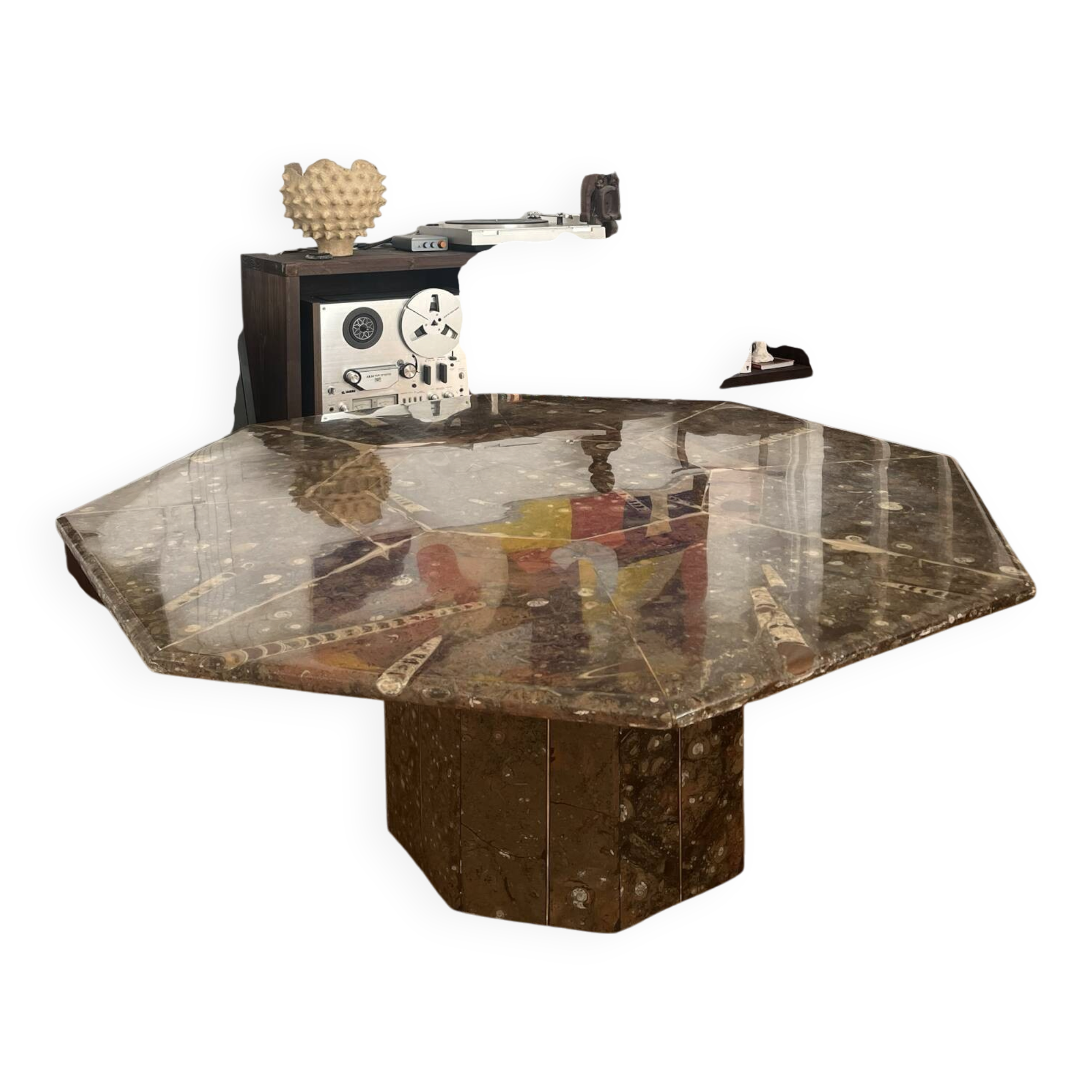 Marble coffee table
