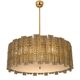 Contemporary- Modern Smoked-Fumè "Tropical" Chandelier Murano Glass by Simo
