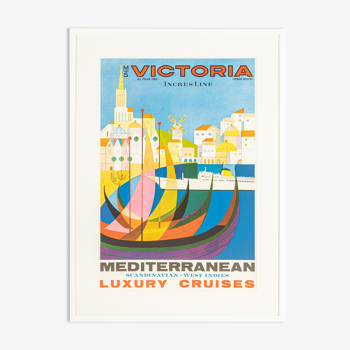 Affiche des années 1960, MS Victoria