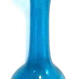 Blue blown glass vase