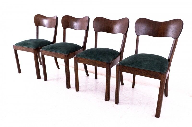 Art Deco table set, Poland, 1930s. After renovation.