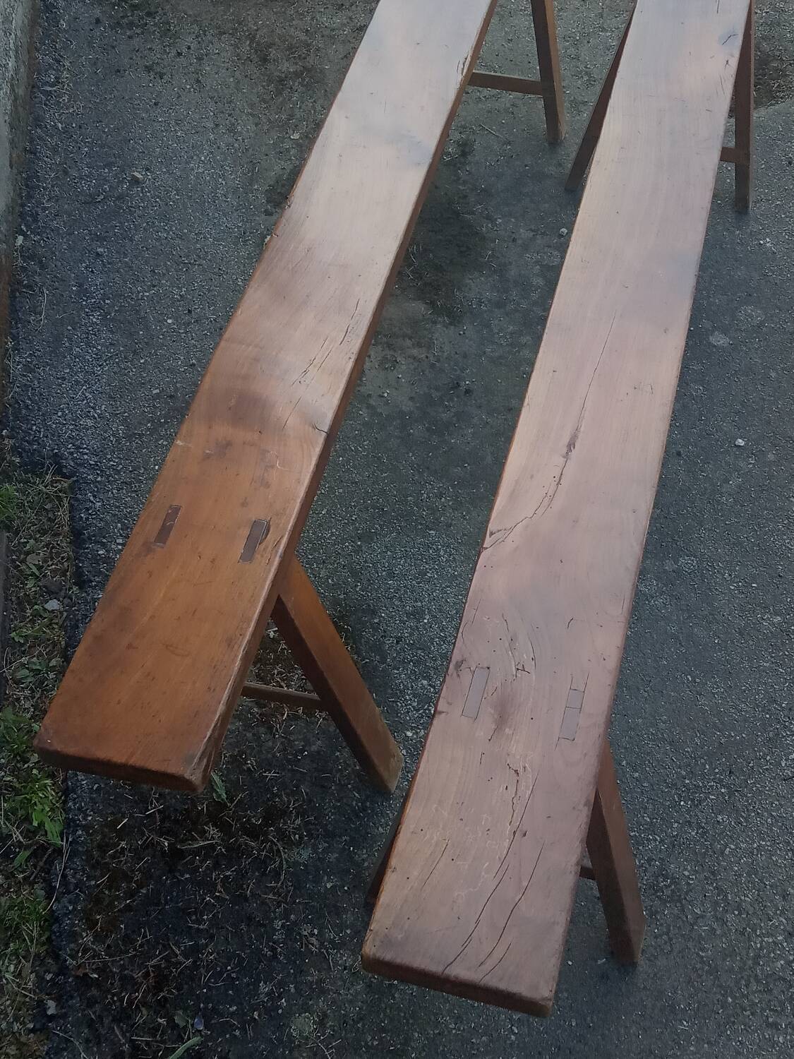 Pair of farm benches 183 cm