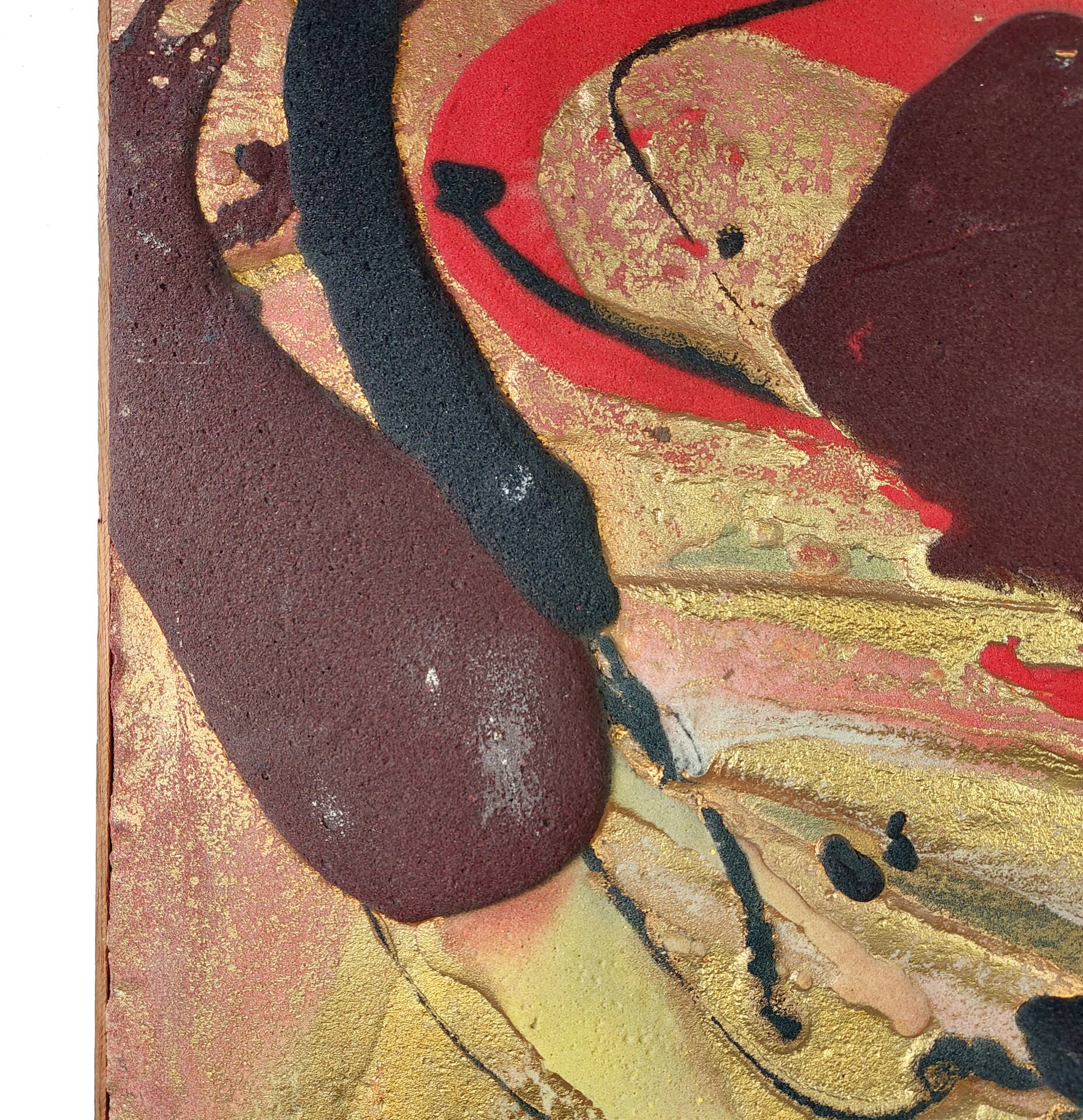 Abstract composition, mixed media, signed, dated 1979