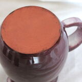 Ensemble pichet et verres en céramique violet