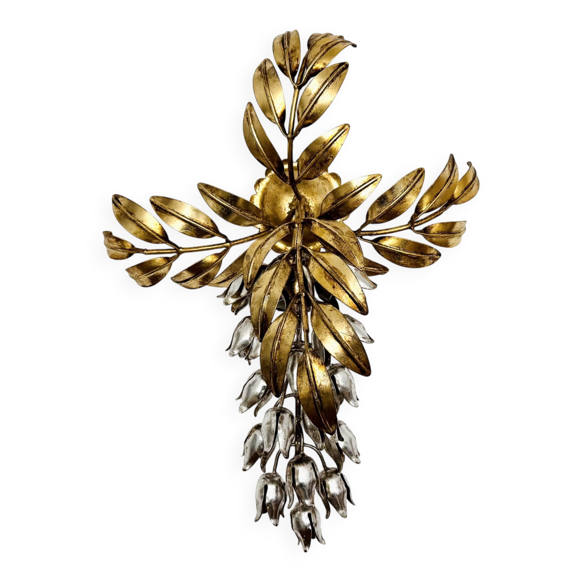 Hollywood Regency Gilded Wall Lamp by Hans Kögl