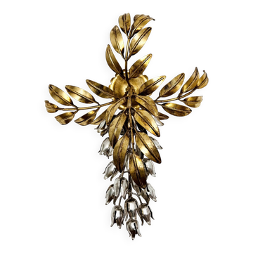 Hollywood Regency Gilded Wall Lamp by Hans Kögl