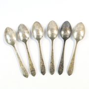 Set of mocha spoons, silver-plated brass, D. Fraget, Poland, 1950s