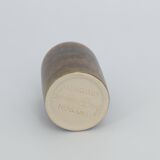 Small Mid-Century Scandinavian Modern Collectible Earthy Brown Stoneware Vase by G. Borg, Set of 3