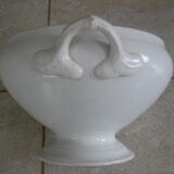 White earthenware soup Creil and Montereau