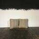 Pouf in fabric