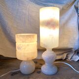 Vintage alabaster lamps