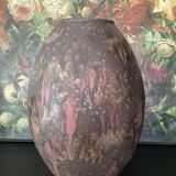Vintage ceramic vase stamped numbered dimension: height -32cm- diameter -23.5cm-