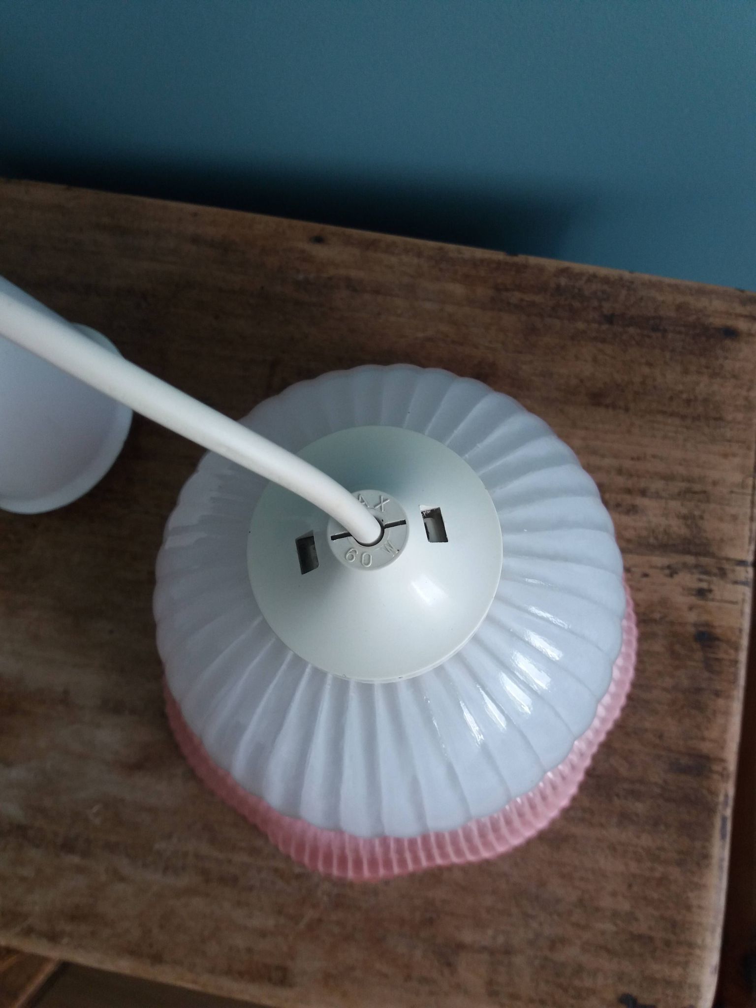 Suspension lampe abat-jour en verre