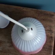 Suspension lampe abat-jour en verre