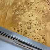 Sideboard glass and brass, circa 1970