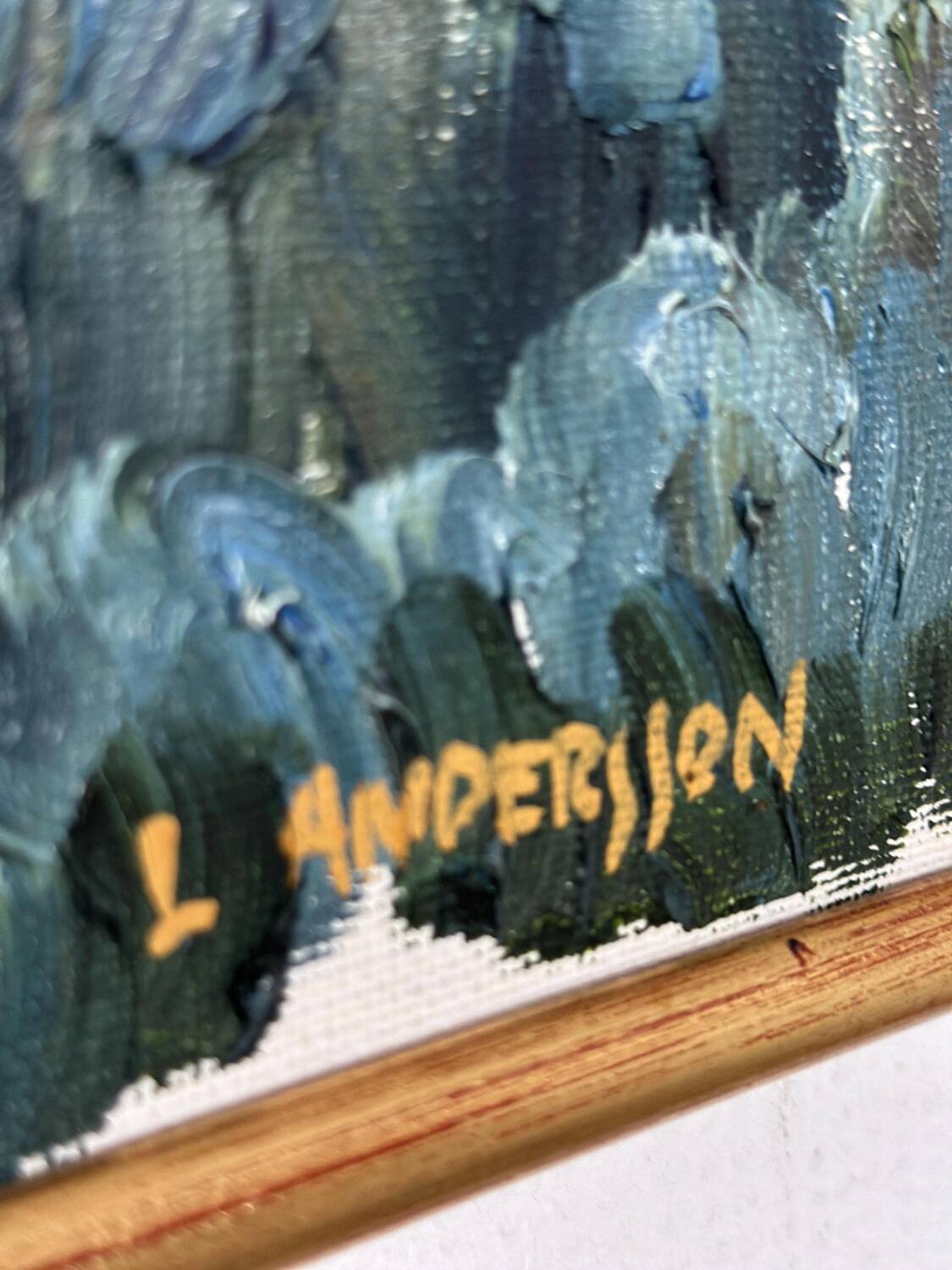 Swedish Oil on Canvas – “Tree” By  LARS BJÖNNI ANDERSSON