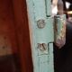 Large old shelf, furniture, library, boutique stand