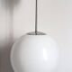 White opaline suspension 70s height 58 cm diameter 48.5 cm