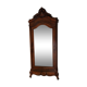 Bonnetière antique wardrobe with beveled ice interior elm magnifying glass style rocaille louis xv