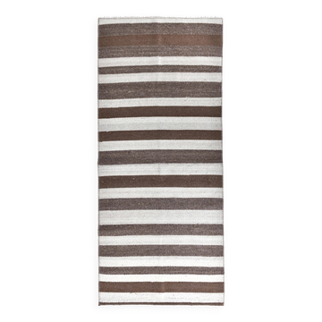 Brown beige kilim carpet, Runner kilim rug, vintage kilim natural 64x154