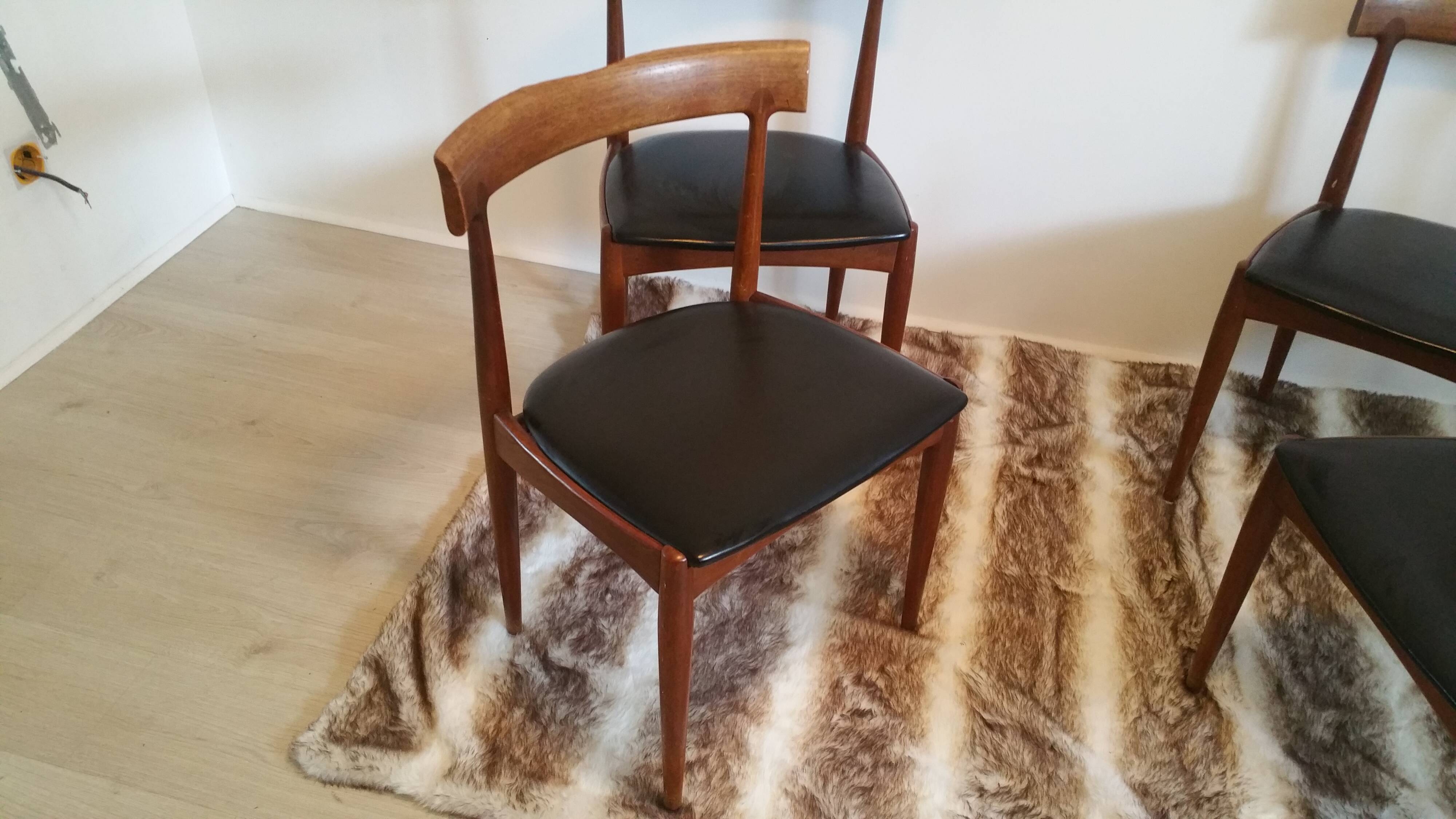 Set of 4 lounge chairs by Johannes Andersen for Denmark, 1960 s
