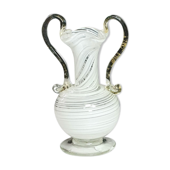 Glass balustre vase