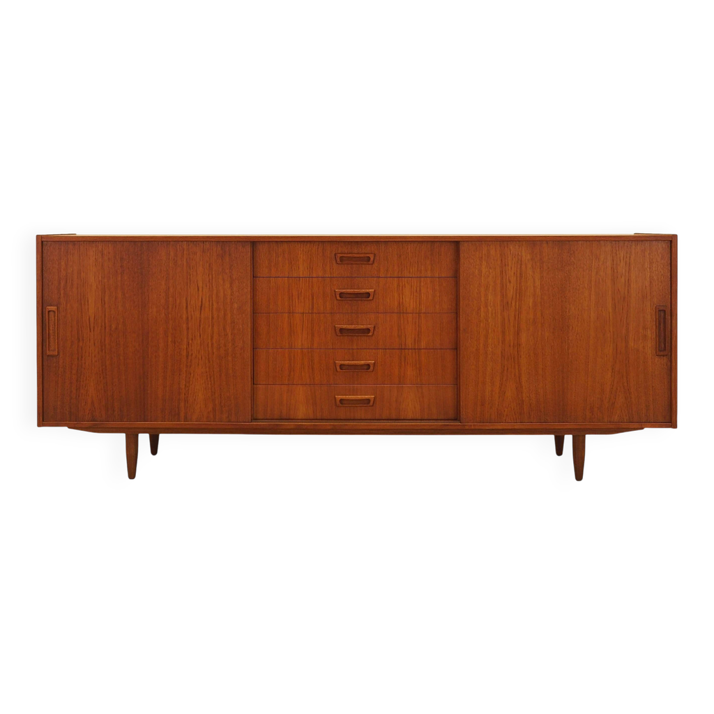 Buffet en teck, design danois, années 1970, fabricant : Vemb ...