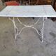 Table de jardin en metal et bois