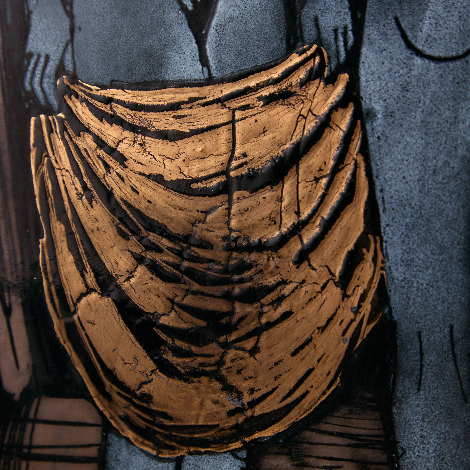 Lovers enamel artwork by Vitus Lőrincz