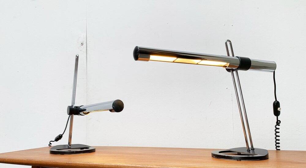 Lampes de table allemandes postmodernes Space Age de Kotzolt Leuchten, années 1970, lot de 2