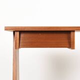 Elegant small teak desk, with drawer, 1960s.